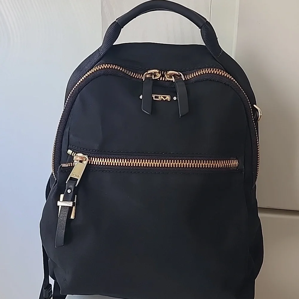 Cutest Tumi Voyageur Whitney Black Backpack Purse
